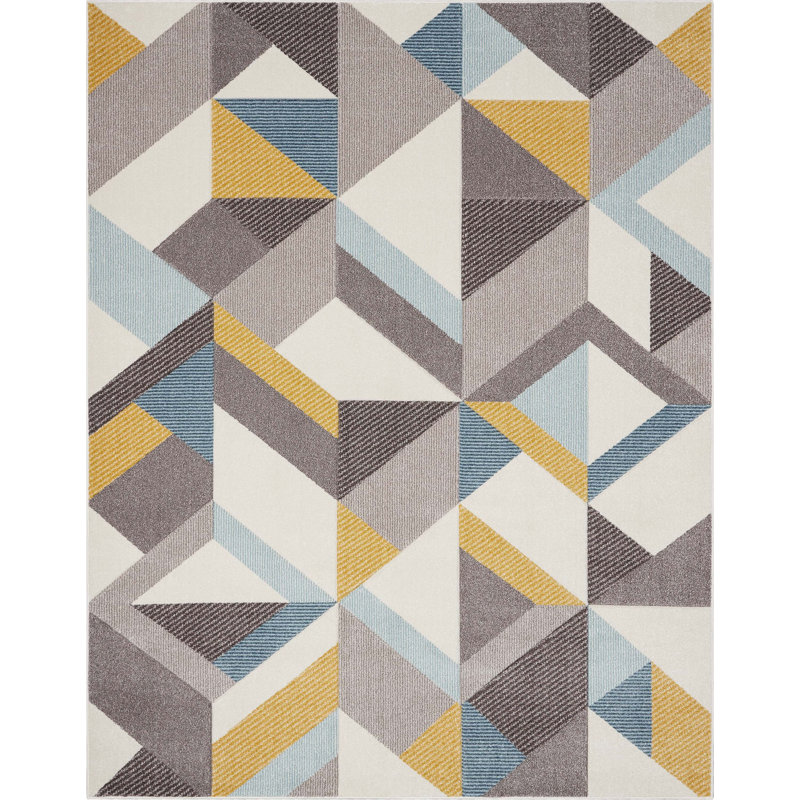 Ruby Geometric Area Rug, Rectangle 160 x 220cm