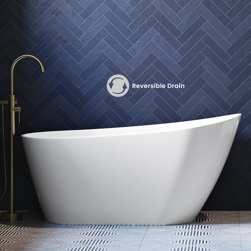 Baignoire de trempage autoportante en acrylique Sublime® 60 po x 31 po