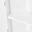 Armoire de rangement blanche tendance pour la salle de bain avec deux portes et étagères-1454077136