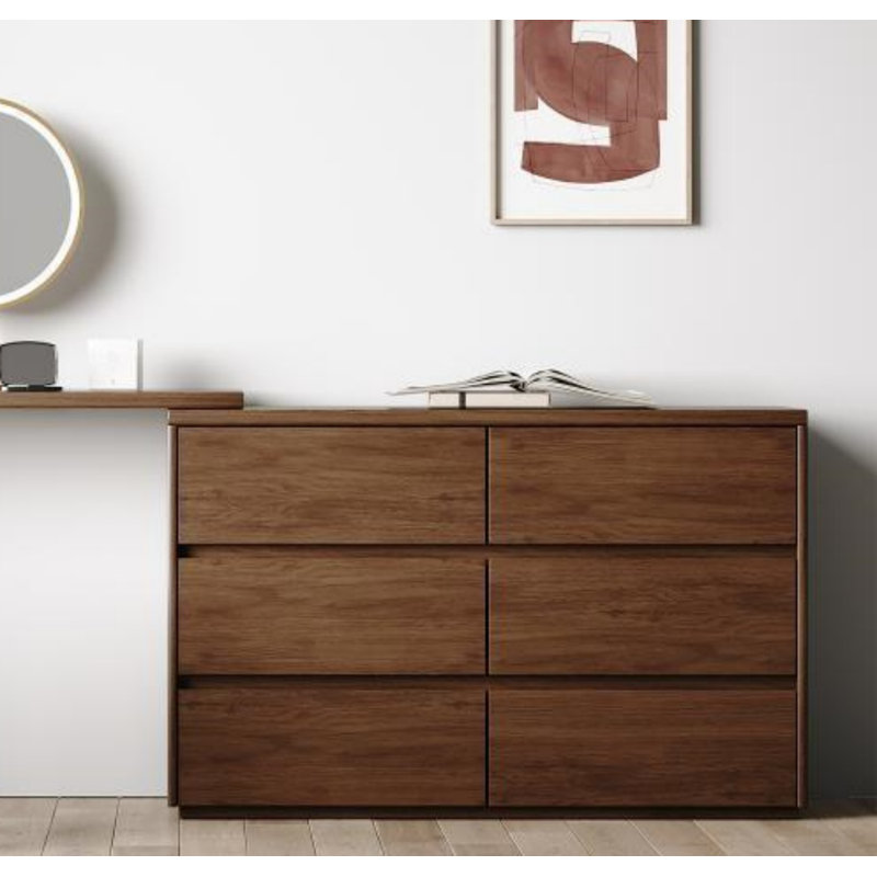 malm dresser brown stained ash veneer IKEA malm chest of drawer