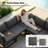 Gilemette 8-Piece Modern Aluminum Outdoor Sectional Seating Group with Cushions & Coffee Table, Rust-Resistant Patio Conversation Set-564232441-562047095