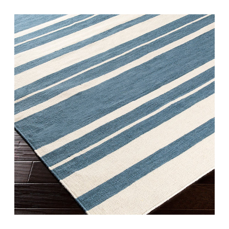 Abdulsamet Wool Striped Indoor Rug, 2' x 3'