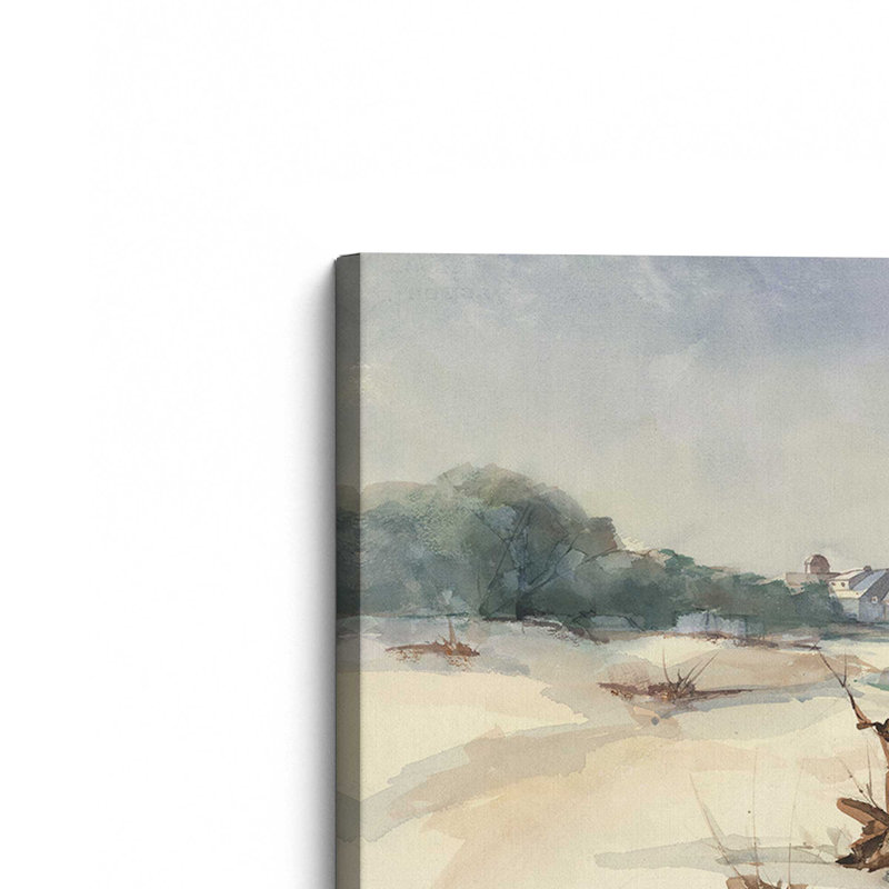 «Rhode Island Driftwood I» par Stephen Calcasola, reproduction d'art sur toile, H 18 po x l 24 po