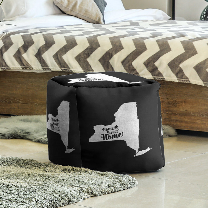 Repose-pieds à cubes syracuse the home, Noir