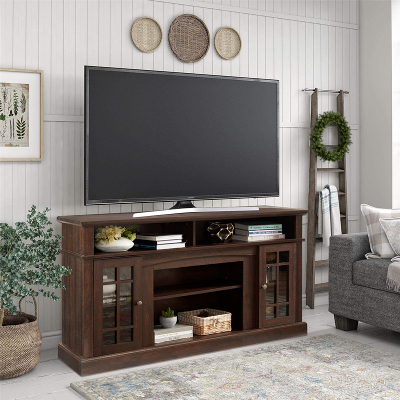 Williette Unfinished TV Stand for TVs up to 60", Espresso, No