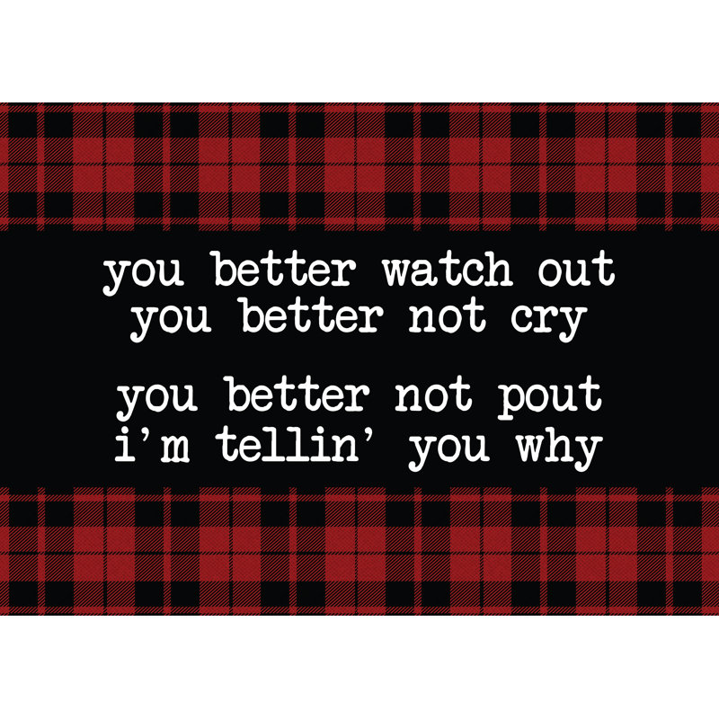 Better Watch Out - Wrapped Canvas Print, 30cm H x 46cm W
