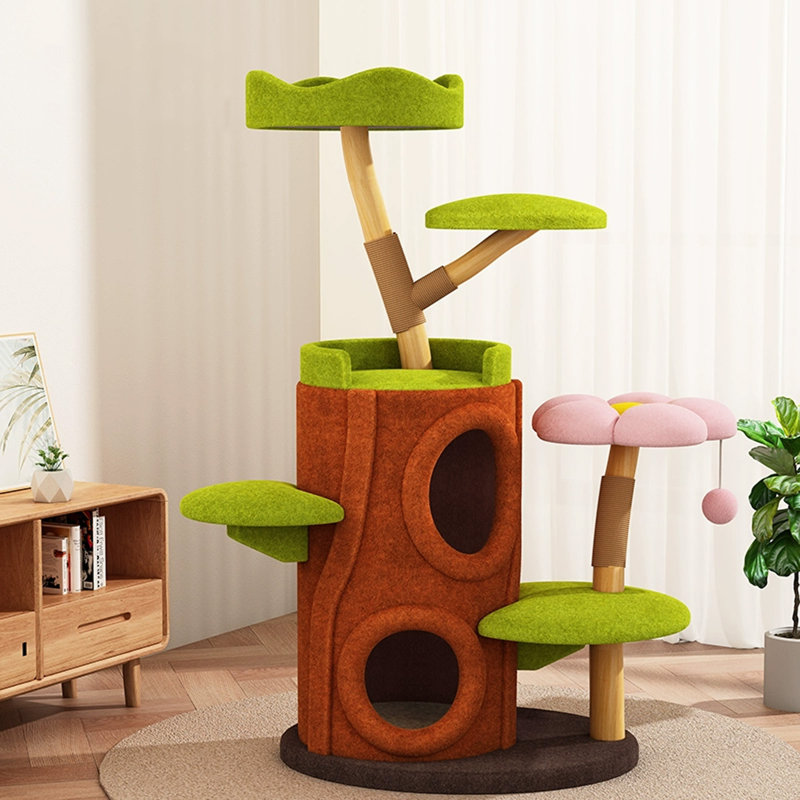 5 Tiers Cat Tree with Condons,Perch,Scratching Posts