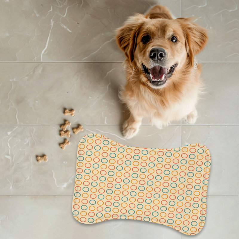 Nostalgic Colors - 1 Piece Bone Shape Feeding Mat