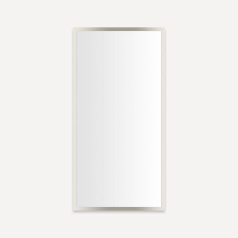 Pharmacie profils à bord poli réversible, 30 po x 15,25 po x 6 po, Nickel poli