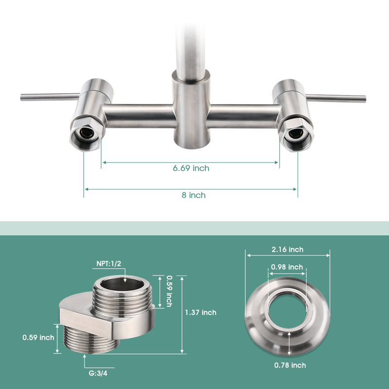 RENIST Pull Down Kitchen Faucet, Brushed Nickel