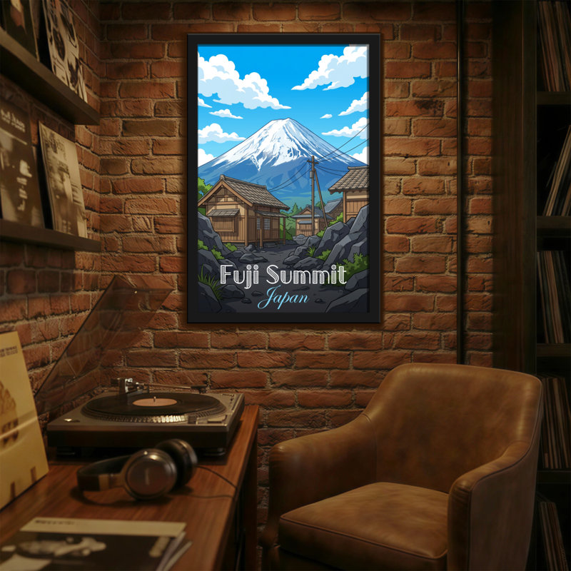 Scenic & Cityscapes Fuji Summit Japan Mountain Village Scene