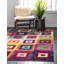 Mauve/gris/jaune Tapis décoratif-634968810