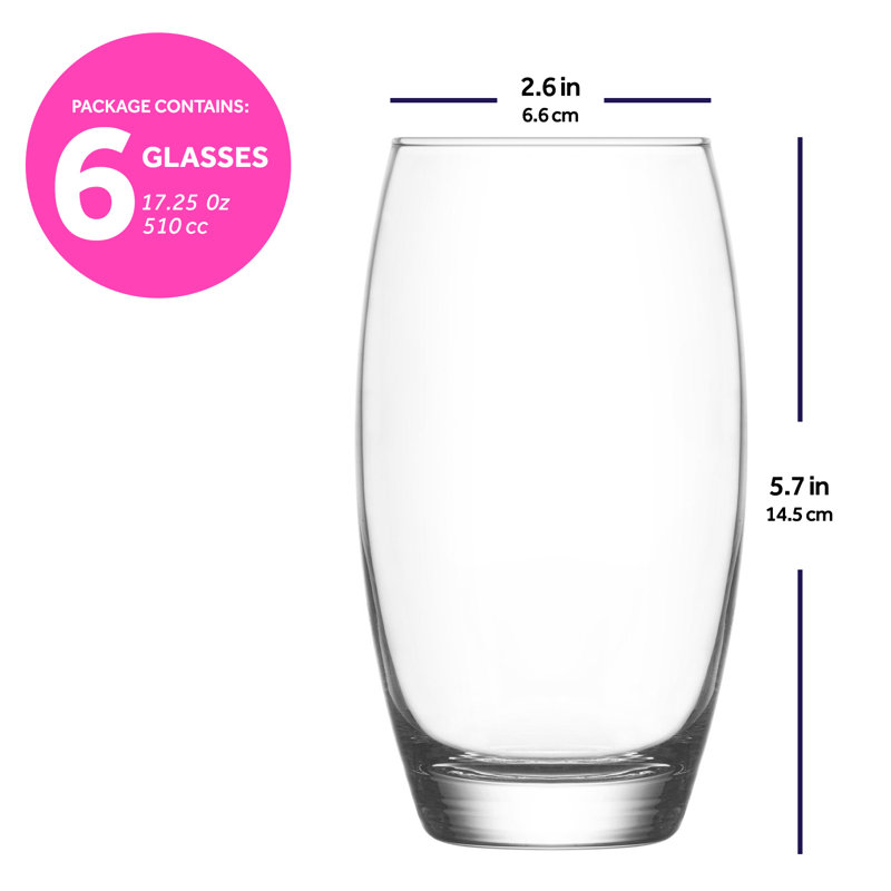 Empire 17.25oz. Drinking Glass Set
