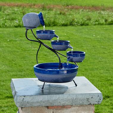 Winston Porter Caetana Teamson Home 28 Solar-Powered Outdoor Water Fountain  & Reviews