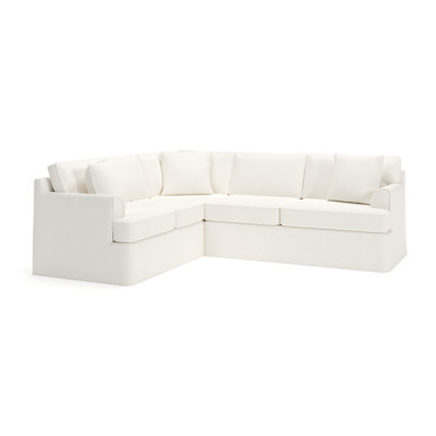 Conradina 2-Piece Slipcovered Sectional by Birch Lane