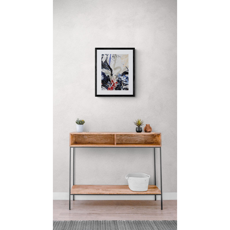 Astral Kimono Print by Novi Lim, Black Framed Paper, 20" H x 16" W