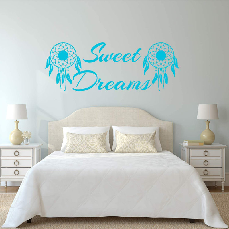 Adhésif décoratif Dream Catcher Sweet Dreams, H 8 po x l 22 po, Bleu ciel