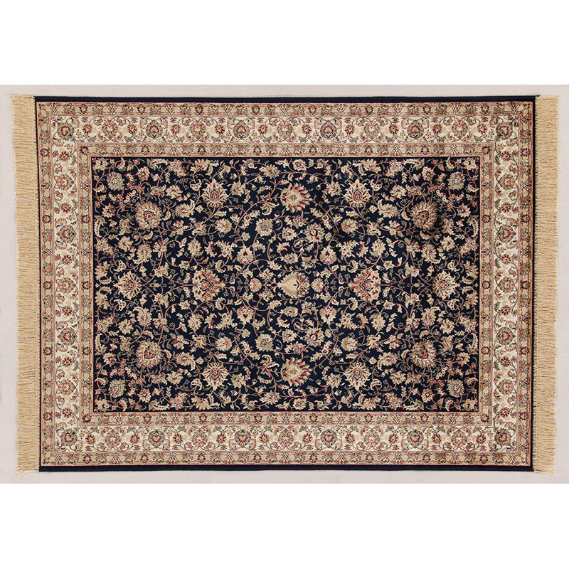 Evangelina Rectangle 160 cm x 230 cm Oriental Hand Hooked Area Rug