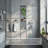 Wall Mounted Shower System with 8-Inch Rain Shower Head and Storage Shelf-122531593