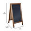 Ensemble de tableau noir en bois avec marqueurs, pochoirs et aimants-86903250