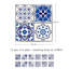 20cm W x 20cm L PVC Peel and Stick Mosaic Tile
