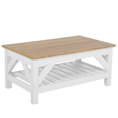 Pinewood Coffee Table with Storage
