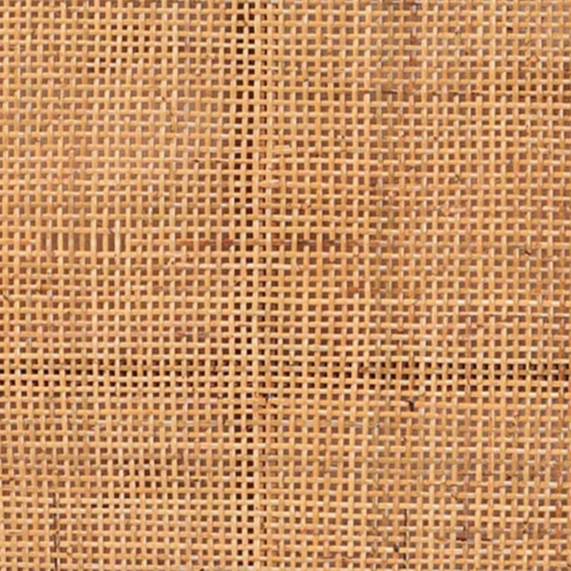 Rubato Queen Size Natural Rattan & Mahogany Wood Headboard, Red Teak 58.99'' H X 63.56'' W X 1.72'' D