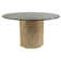 Signature Designs Trunk Segment Round Dining Table with Glass Top