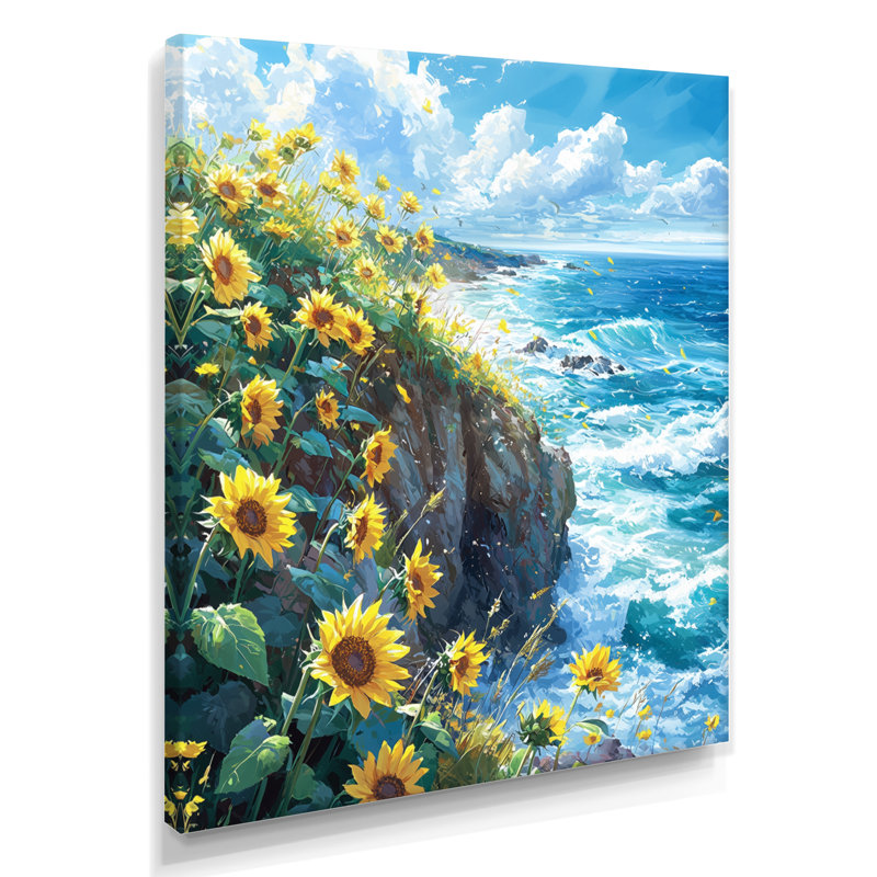 Dreylin - impressions sur toile florales, Toile tendue, Ne s’applique pas, H 20 po x l 12 po