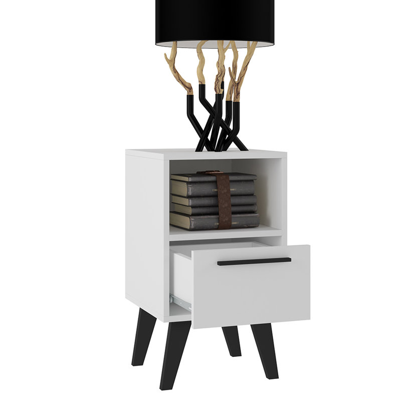 Bringger End Table, White