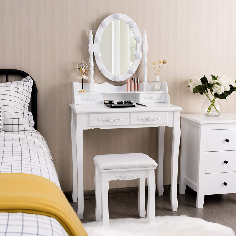 Crumbley Dressing Table with Mirror