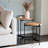 Abrams Round Wood Top Metal Base Nesting Tables