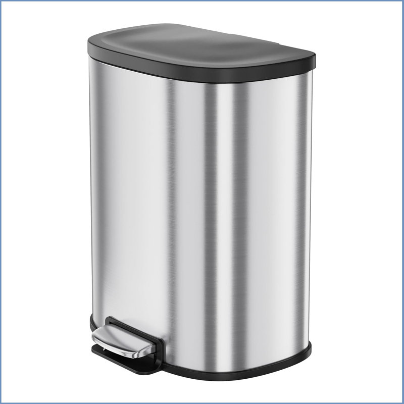 Steel Step On Kitchen Rubbish Bin