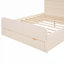 Lit plateforme avec tête de lit et grand tiroir Wescott, lit de rangement, cadre de lit, lits-348236625