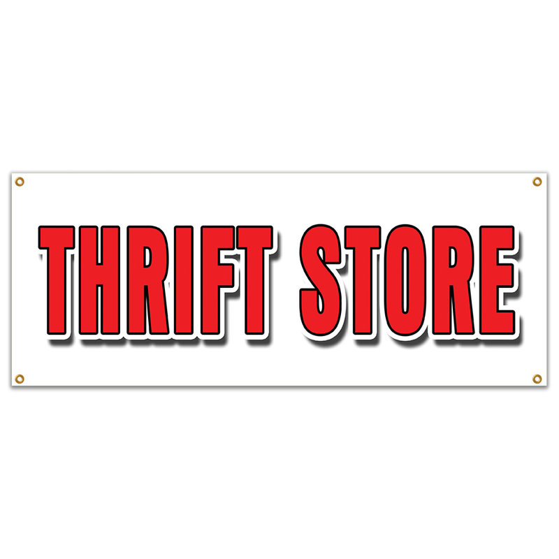 Enseigne de bannière Thrift Store