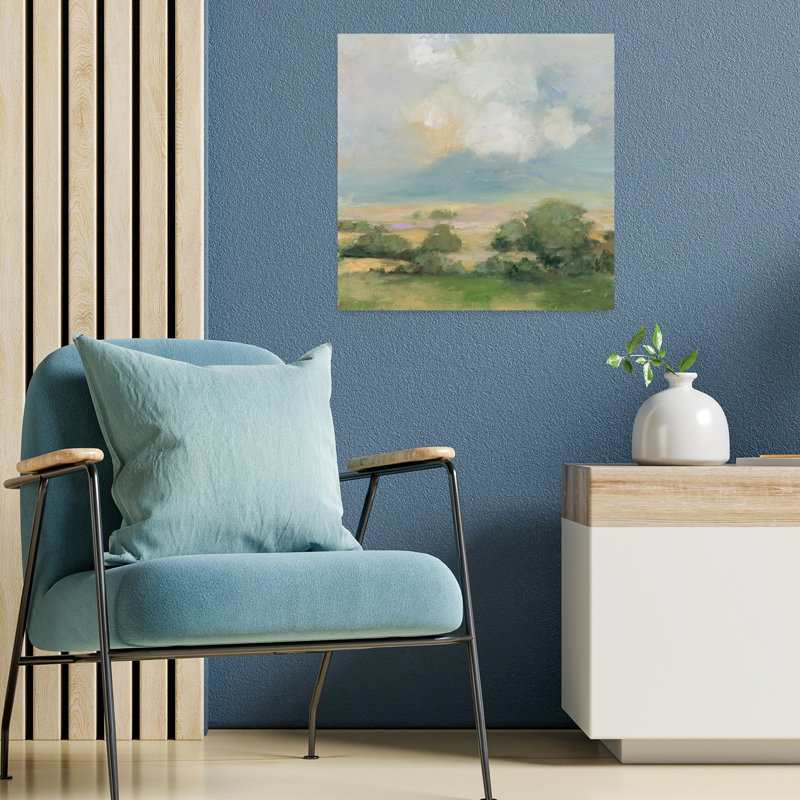 Art contemporain, paysage contemporain abstrait, art naturel, H 18 po x l 18 po