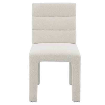 Hettie Upholstered Side Chair in Beige (Set of 2)