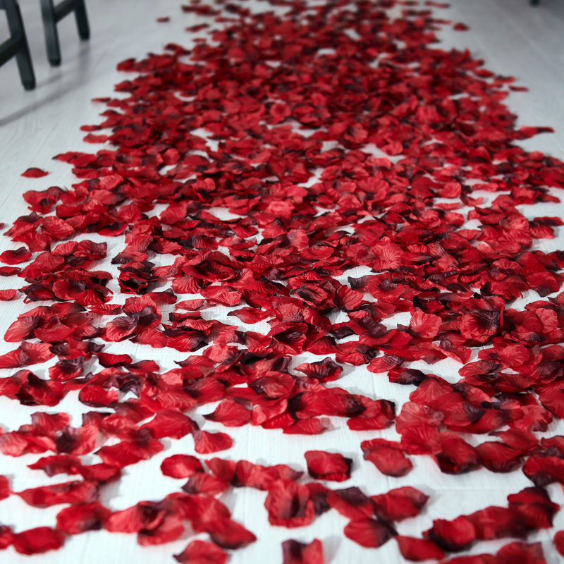 Éléments pétales de rose artificiels
