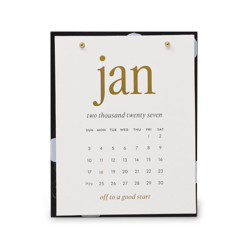 Calendrier de bureau, point enchanté