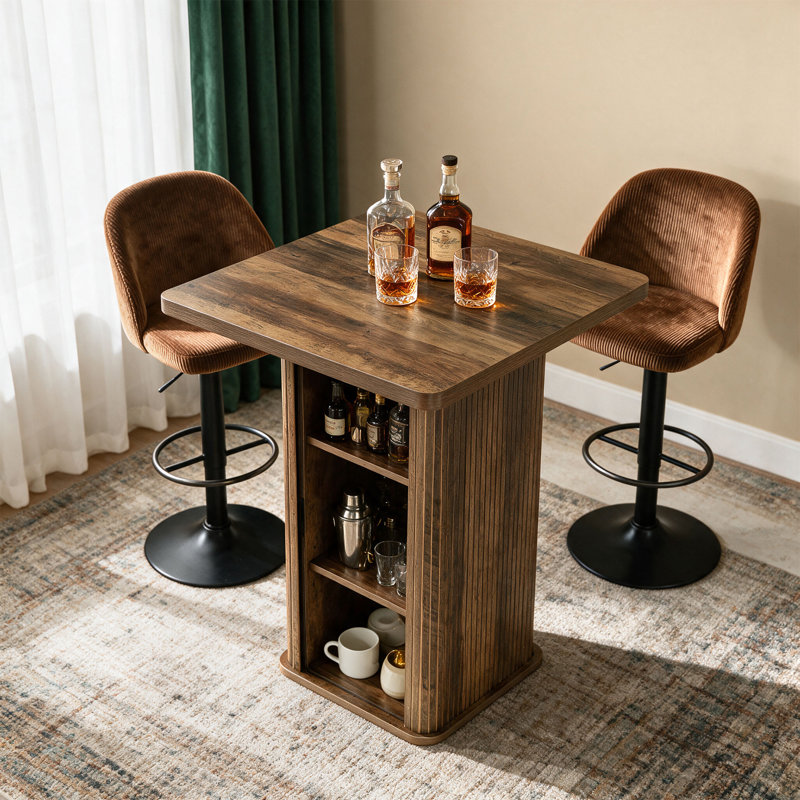 Table basse carrée 27,6 po, table basse en bois avec rangement dissimulé à 3 niveaux et portes coulissantes