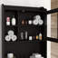 Armoire de rangement moderne en bois au-dessus de la toilette pour la maison et la salle de bain