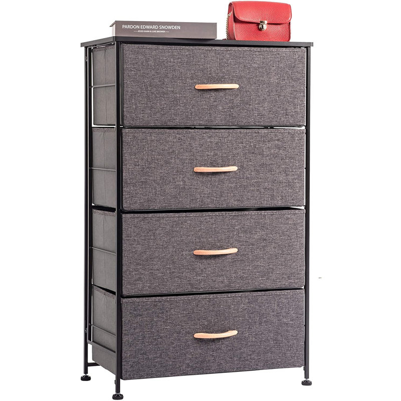 Commode 4 tiroirs l 22,83 po Ranney, Gris anthracite