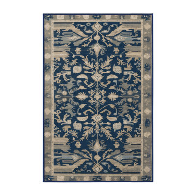 Washable Nordic Shore Coastal Area Rug