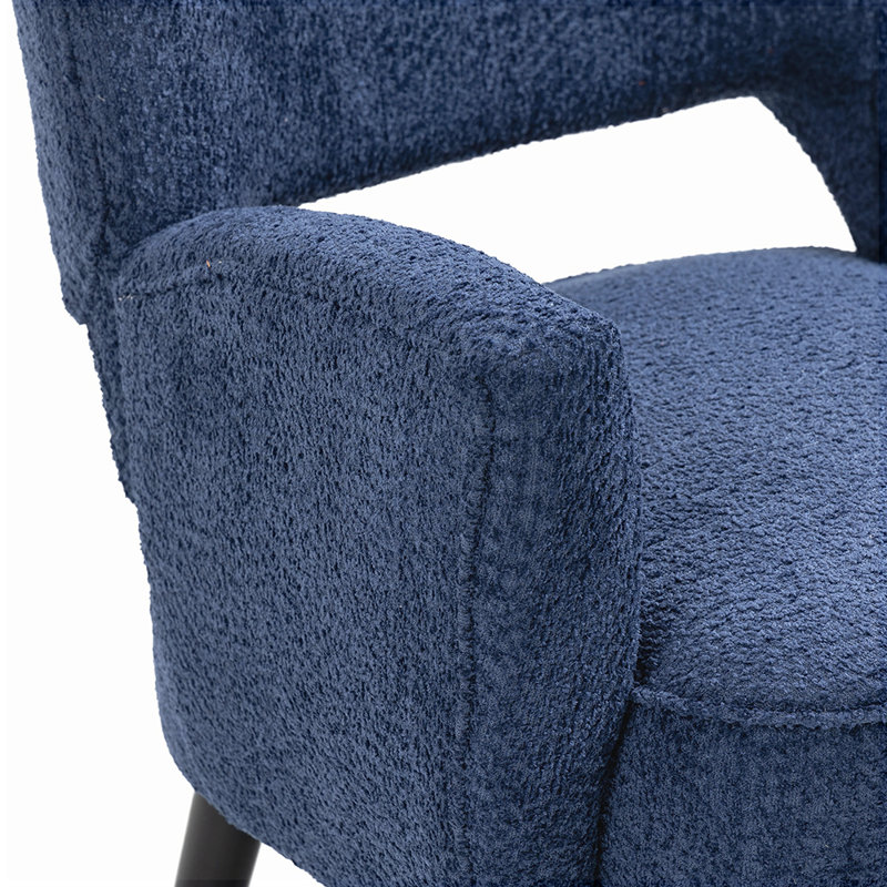 Fauteuil Sonette de 25,2 po de largeur, Mélange de polyester bleu clair