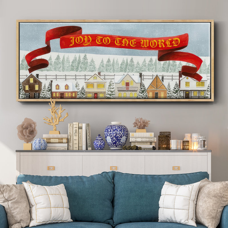 Holiday Village - toile encadrée, H 12 po x l 30 po
