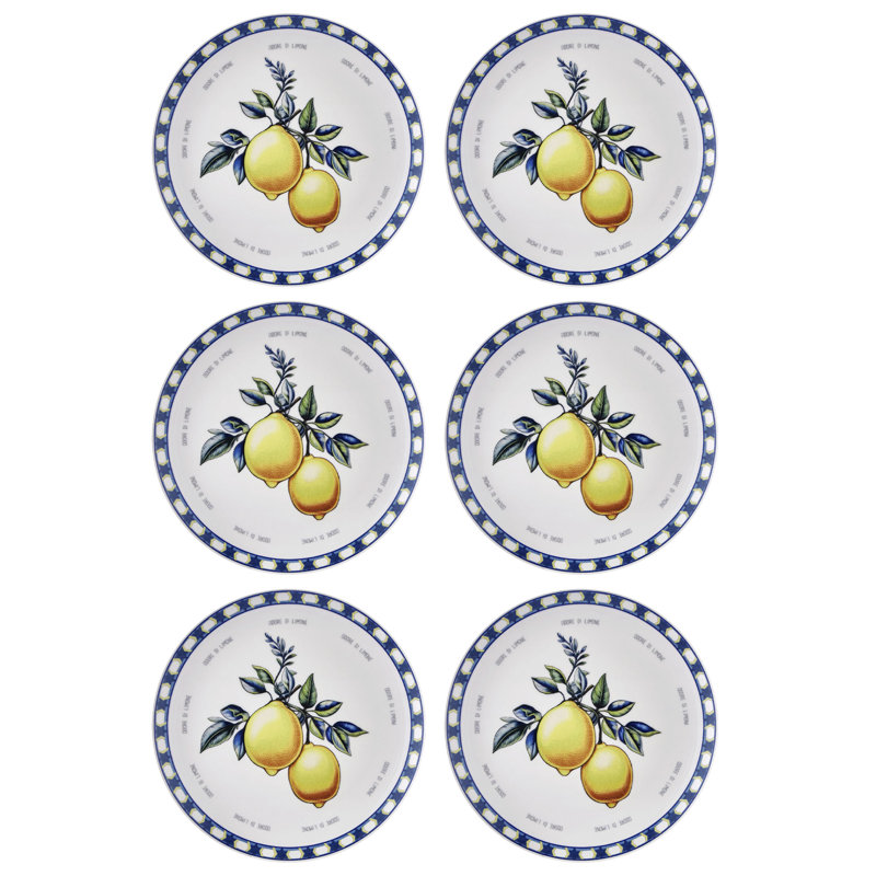 Odore Di Limone Collection Dinner Plates, Set Of 6