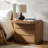 Waynesville Modern 25''W 3-Drawer Nightstand with Hidden Storage Compartment and Charging Station -108111577