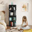 Bibliothèque rotative, bibliothèque rotative à 360 ° pour petits espaces, bibliothèque d'angle pour chambre à coucher, salon, salle d'étude-974983618-974983620