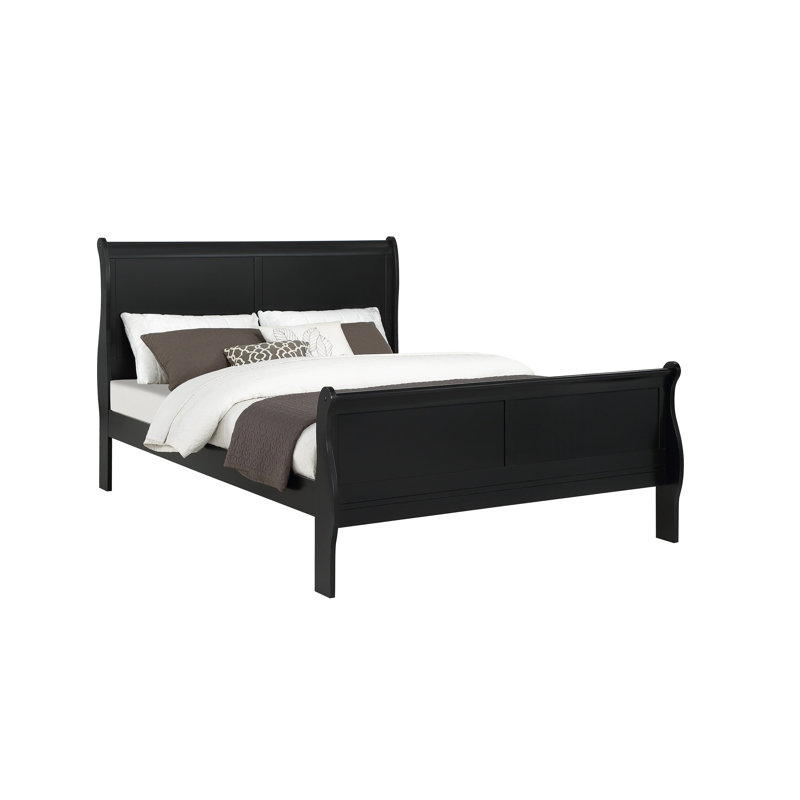 Grand lit-bateau Louis Philip, Noir