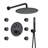 Herathena Wall Mounted Stainless Steel Round Luxury Complete Shower System with 6 Body Jets-81076470
